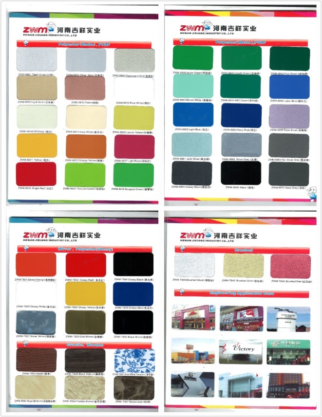 Glossy Sparking Color Aluminum Composite Panel Use for Interior Decoration