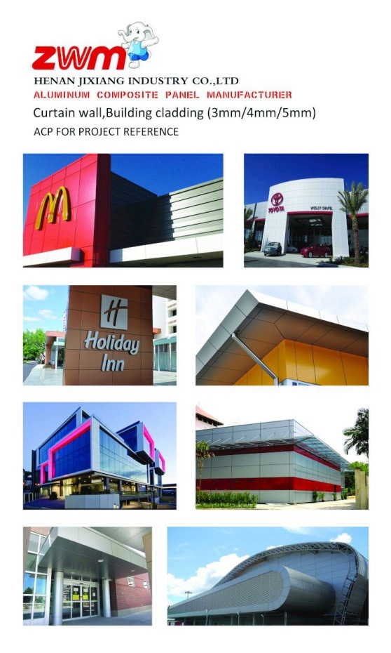 Glossy Black Aluminum Composite Use for Wall Finishes