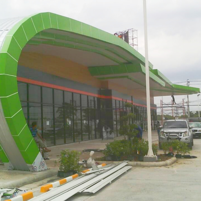 1500*5000*4mm PVDF Aluminium Composite Panel Acm για τοίχο κουρτίνας και εξωτερική επένδυση
