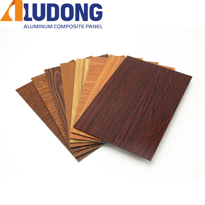 OEM Factory Wood Grain ACP 4mm, Επιχρισμός PVDF, Αντι-Κατσαρίδες επιφάνεια για εξωτερική εσωτερική τοίχο επένδυση best seller
