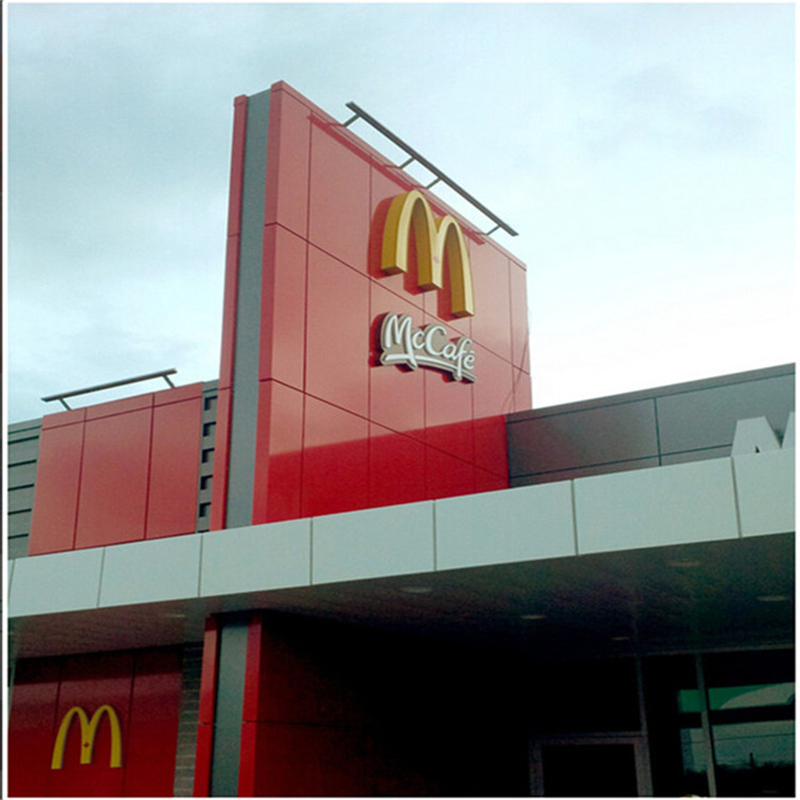 25um-30um PVDF Coating Aluminium Composite Panel για σύγχρονες και κομψές προσόψεις κτιρίων