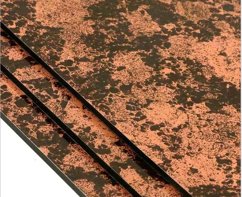 Μαρμάρινη εμφάνιση Αδιάβροχο σύνθετο πάνελ αλουμινίου με αντοχή / χαμηλή συντήρηση